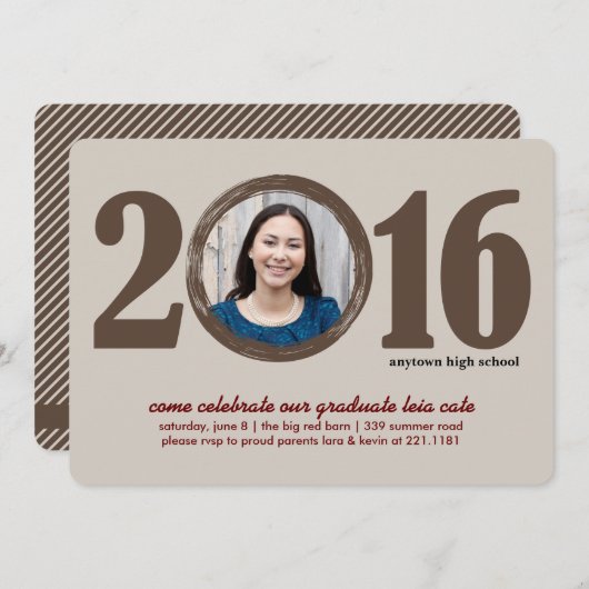 Uitnodiging Afstuderen 2016 (Voorkant / Achterkant)