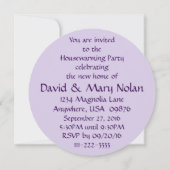 Uitnodiging - Ageratum (Achterkant)