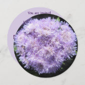 Uitnodiging - Ageratum (Voorkant / Achterkant)
