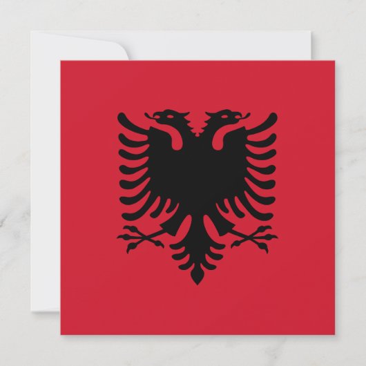 Uitnodiging Albanië om vlag te voeren (Voorkant)