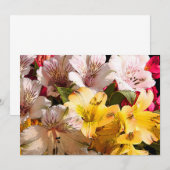 Uitnodiging Alstroemeria Flowers (Voorkant / Achterkant)