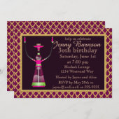 Uitnodiging Arabische Nights Hookah (Voorkant / Achterkant)