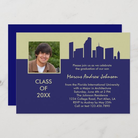 Uitnodiging architectuurAfstuderen (Voorkant / Achterkant)