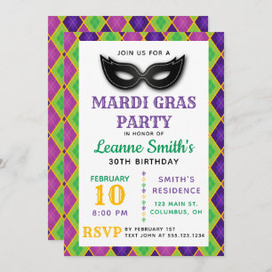 Uitnodiging Argyle Mardi Gras