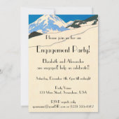 Uitnodiging Art Deco Love Engagement Party (Achterkant)