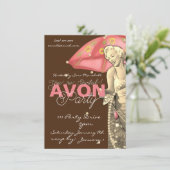 Uitnodiging Avon Party (Staand voorkant)