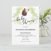 Uitnodiging baby shower. (Staand voorkant)