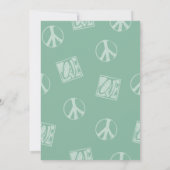 Uitnodiging Baby shower Hippie Party (Achterkant)