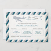 Uitnodiging Baby shower  propeller (Voorkant)