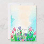 Uitnodiging Baby shower Spring Deer (Achterkant)