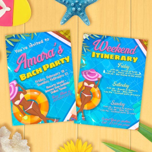 Uitnodiging Bach-feestje - Weekend Itinerarium