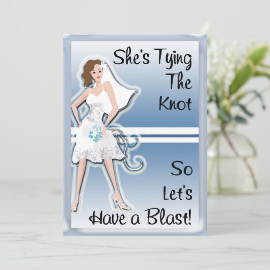 Uitnodiging Bachelorette (Staand voorkant)