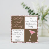 Uitnodiging Bachelorette (Staand voorkant)