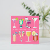 Uitnodiging Bachelorette (Staand voorkant)