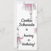 Uitnodiging Ballerina Slumber (Achterkant)