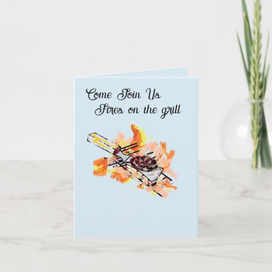 Uitnodiging : Barbecue's Droom (Voorkant)