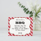 Uitnodiging BBQ (Staand voorkant)