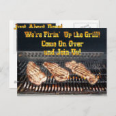 Uitnodiging BBQ-partij (Voorkant / Achterkant)