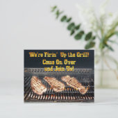 Uitnodiging BBQ-partij (Staand voorkant)