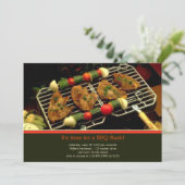 Uitnodiging BBQ-partij (Staand voorkant)