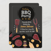 Uitnodiging BBQ-partij (Voorkant / Achterkant)