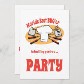 Uitnodiging BBQ-partij (Voorkant / Achterkant)