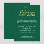 Uitnodiging Bedrijfs Kerstlunch & Leermiddag (Voorkant / Achterkant)