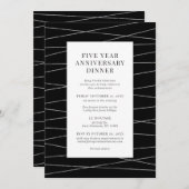 Uitnodiging bedrijfsjubileum (Voorkant / Achterkant)