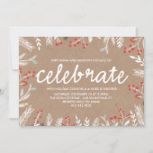 Uitnodiging Berry Celation Holiday Party (Voorkant)