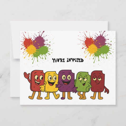 Uitnodiging Bevroren Vrienden (Voorkant)