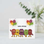 Uitnodiging Bevroren Vrienden (Staand voorkant)