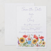 Uitnodiging Bewaar de. Dave bloemenda Werkzaam (Voorkant / Achterkant)