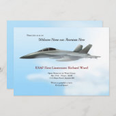 Uitnodiging bij de introductiepagina Airforce Plan (Voorkant / Achterkant)