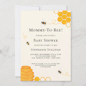 Uitnodiging bijen Baby shower (Voorkant)