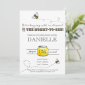 Uitnodiging bijen Baby shower (Staand voorkant)