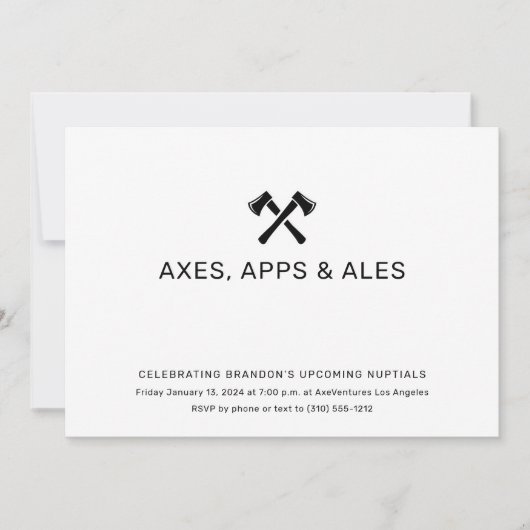 Uitnodiging Bijlwerpen (Voorkant)