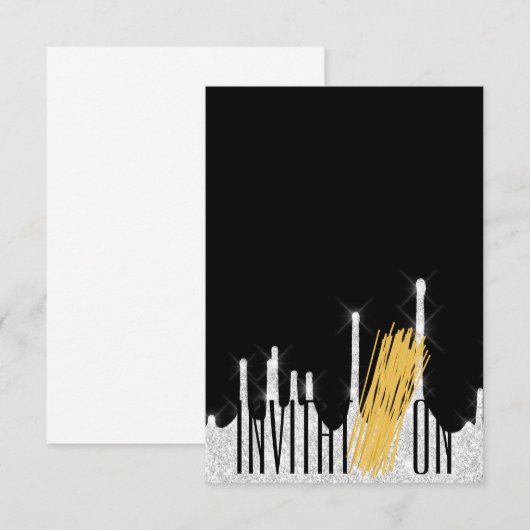 Uitnodiging Biologisch Voedsel Italiaans Spaghetti (Voorkant / Achterkant)