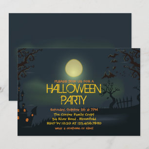 Uitnodiging Bleke Maan Halloweenfeest