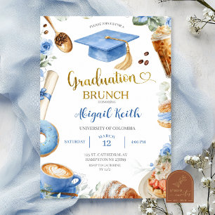 Uitnodiging Blue Coffee Afstudeerbrunch