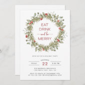 Uitnodiging botanische winterfeestdag (Voorkant / Achterkant)