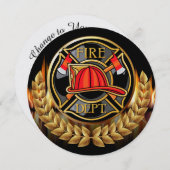 Uitnodiging Brandweer (Voorkant / Achterkant)