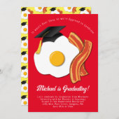 Uitnodiging Breakfast Brunch Graduy Party (Voorkant / Achterkant)