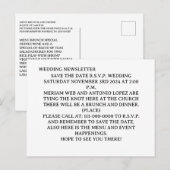 Uitnodiging Briefkaart (Voorkant / Achterkant)