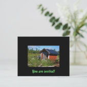 Uitnodiging briefkaart (Staand voorkant)