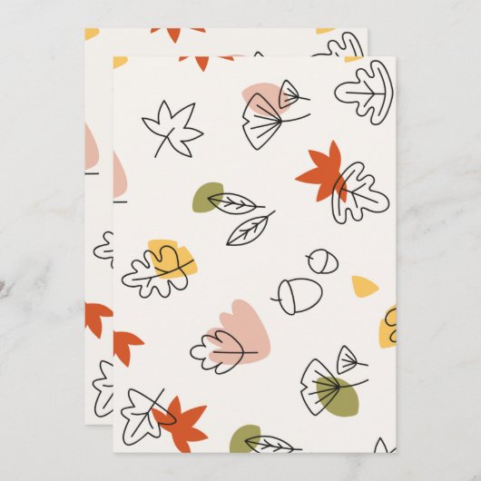 Uitnodiging Briefkaart 5 x 7 inch (Voorkant / Achterkant)