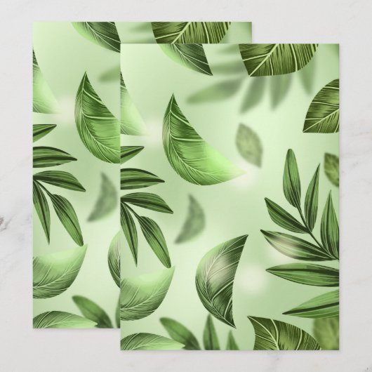 Uitnodiging Briefkaart 5 x 7 inch (Voorkant / Achterkant)