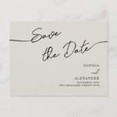 Uitnodiging Briefkaart Bewaar de datum. (Voorkant)