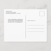 Uitnodiging Briefkaart van de brandweerpartij (Achterkant)