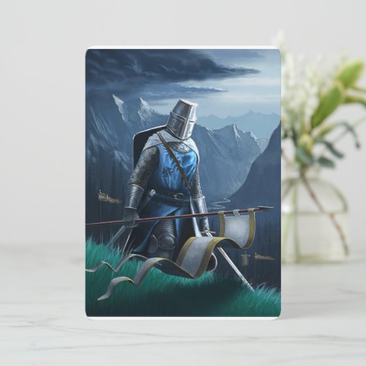 Uitnodiging/briefkaart van de nacht kaart (Staand voorkant)