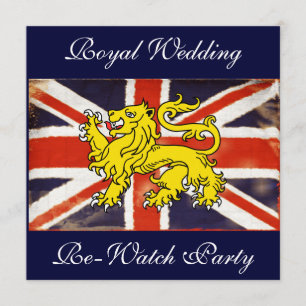 Uitnodiging Britse Royal Wedding Re-Watch Party